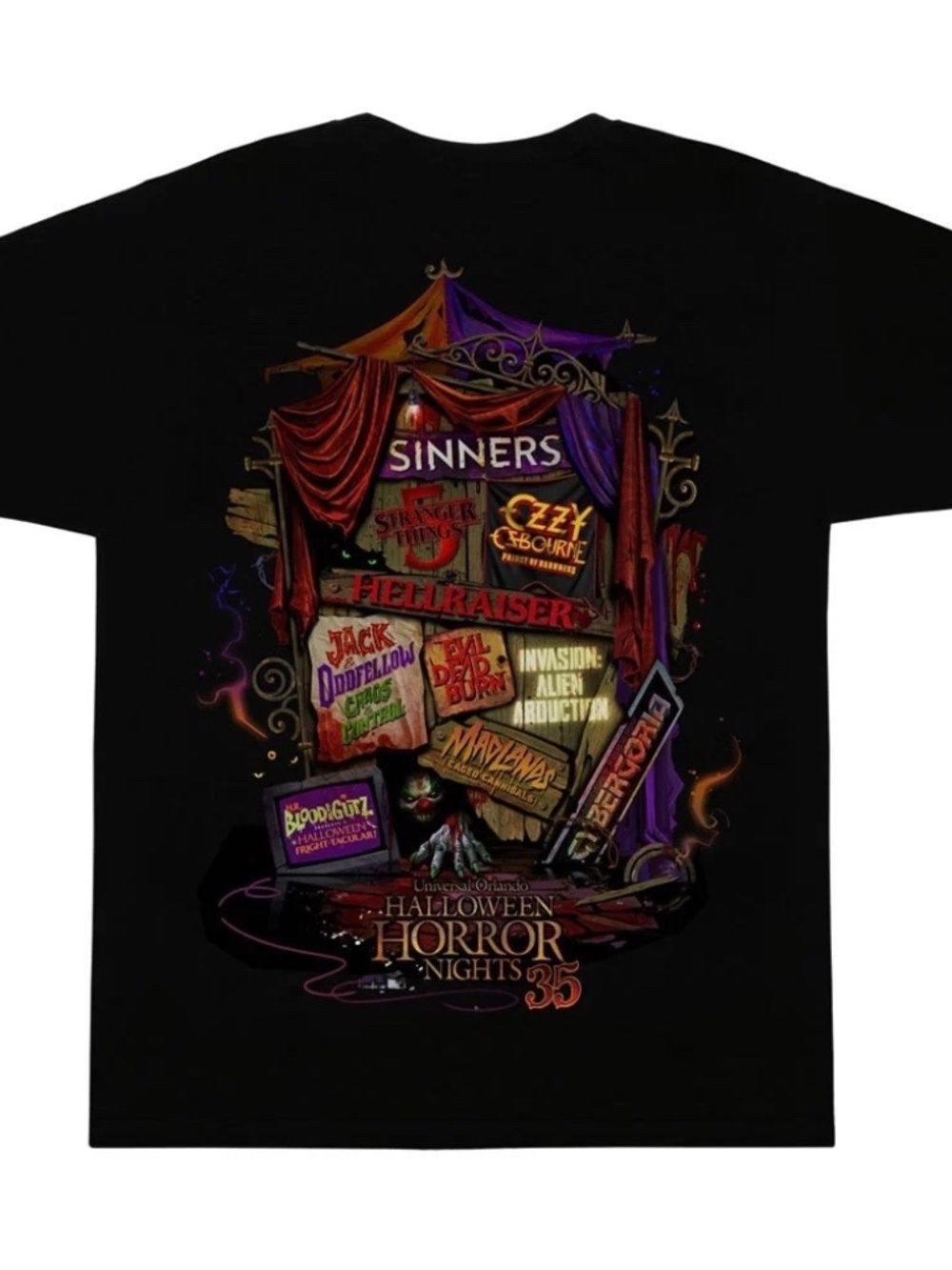 Halloween Horror Nights 2026 Universal Orlando House T-Shirt LARGE